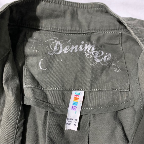 Olive Green Utility/Military Style Jacket/Coat - Picture 9 of 16